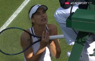 Sorana Cîrstea s-a dus glonț la arbitru în timpul primului meci de la Wimbledon: „Nu știu cine e, comentează la fiecare punct!”