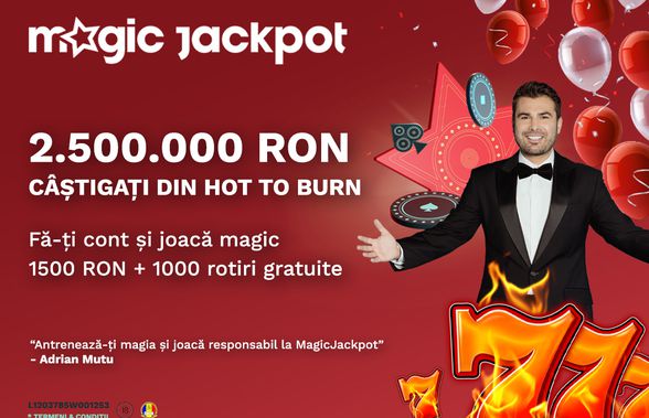 Noroc uriaș pentru unul dintre jucătorii Magic Jackpot! 2.500.000 de lei au intrat în contul său pentru un început magic de vară