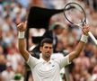 Novak Djokovic (35 de ani, 3 ATP) l-a învins pe Soonwoo Kwon (24 de ani, 81 ATP), scor 6-3, 3-6, 6-3, 6-4, în primul tur al turneului de la Wimbledon.