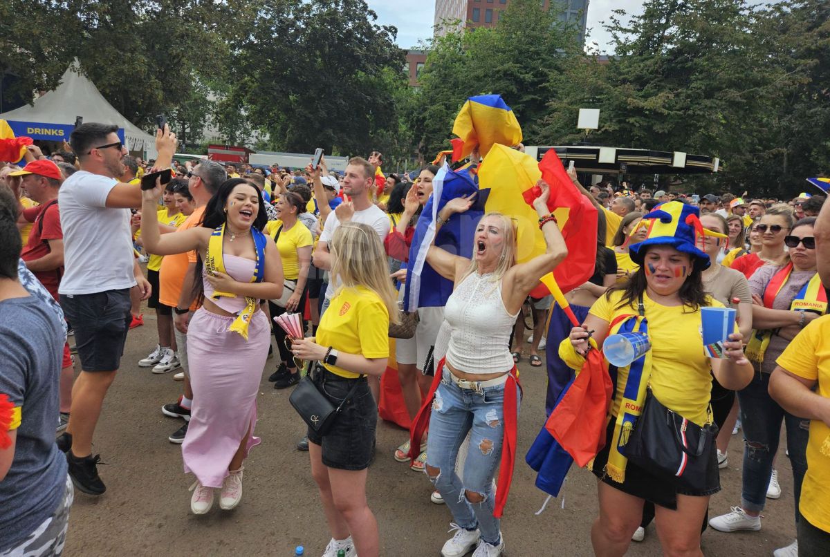 România frumoasă! » Revelion tricolor în Frankfurt, oamenii au celebrat victoria generației lor