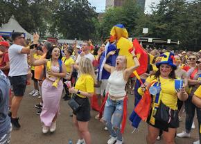 România frumoasă! » Revelion tricolor în Frankfurt, oamenii au celebrat victoria generației lor