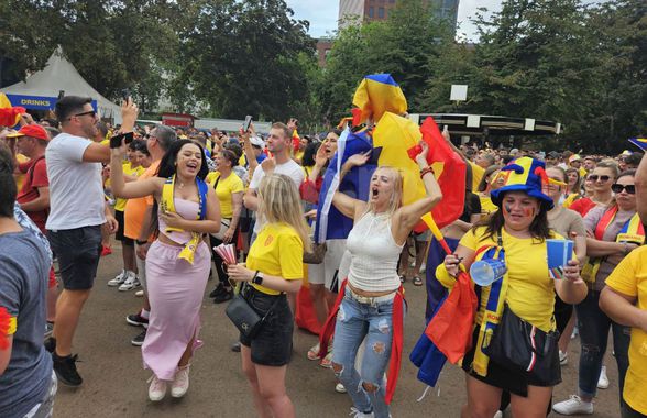 România frumoasă! » Revelion tricolor în Frankfurt, oamenii au celebrat victoria generației lor