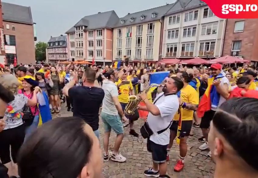 România a remizat cu Slovacia, scor 1-1, și s-a calificat în optimile Euro 2024. Un clip cu modul în care fanii „tricolori” au sărbătorit la Frankfurt a devenit viral pe rețelele de socializare.