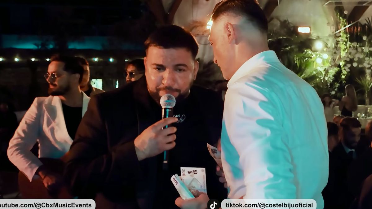 Imagini nepublicate de la nunta lui Coman: „Nașul e Mirel Rădoi!” » Au aruncat mii de euro la lăutari: „Viviana e viața mea”