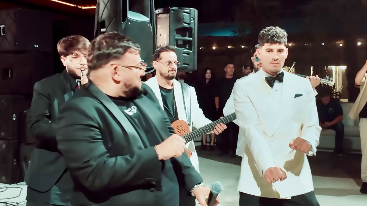 Imagini nepublicate de la nunta lui Coman: „Nașul e Mirel Rădoi!” » Au aruncat mii de euro la lăutari: „Viviana e viața mea”