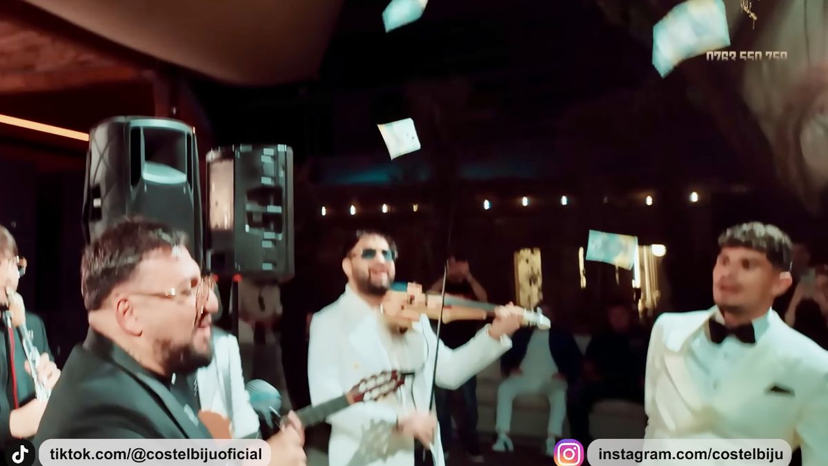 Imagini nepublicate de la nunta lui Coman: „Nașul e Mirel Rădoi!” » Au aruncat mii de euro la lăutari: „Viviana e viața mea”