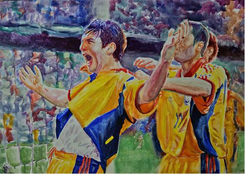 Victoria de la Charleroi.
Cristian Chivu marchează primul său gol la naționala României, în poarta Angliei (3-2), la Euro 2000