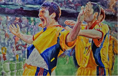 Artă și fotbal de Ziua Drapelului