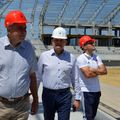 Laszlo Dioszegi, patronul lui Sepsi, în inspecție la noua arenă din Sfântu Gheorghe