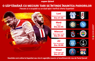 Pariază la Superbet într-o săptămână plină cu finale de Cupă, baraje pentru promovare și derby-uri de senzație!