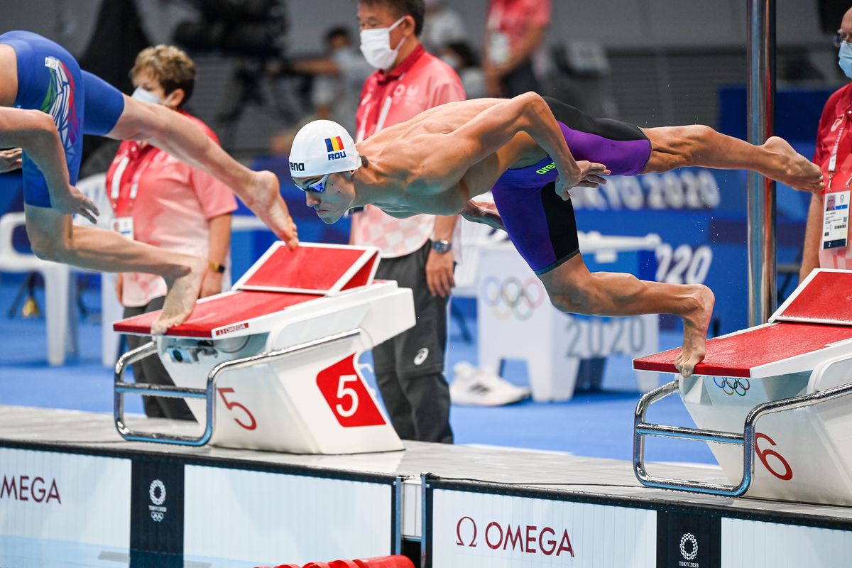 David Popovici, curajos după calificarea în finala olimpică: „Am vrut să-l sperii pe Caeleb Dressel și cred că am reușit”