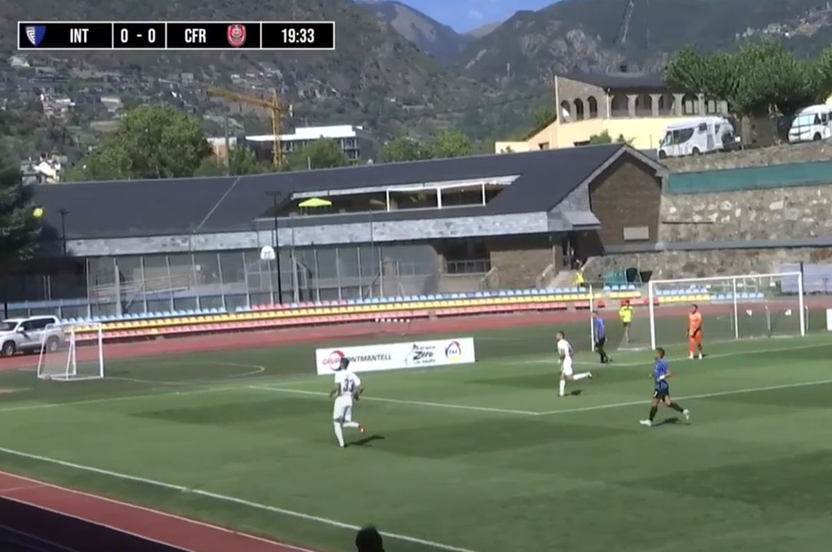 Bălgrădean, gafă în Inter d'Escaldes - CFR Cluj