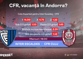 Vacanță în Andorra în plin sezon estival! Vezi Oferta pentru Inter Escaldes - CFR Cluj