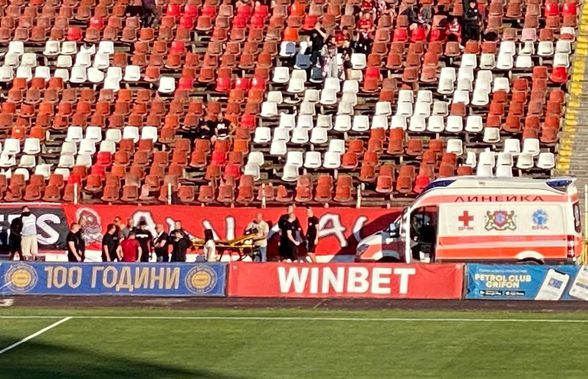 Incident înainte de CSKA Sofia - Sepsi » Un fan a avut nevoie de intervenția medicilor