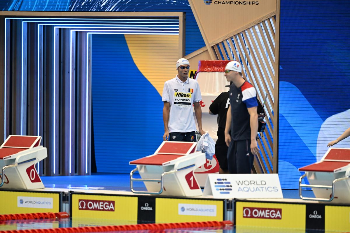 David Popovici, în finala de la 100 m liber