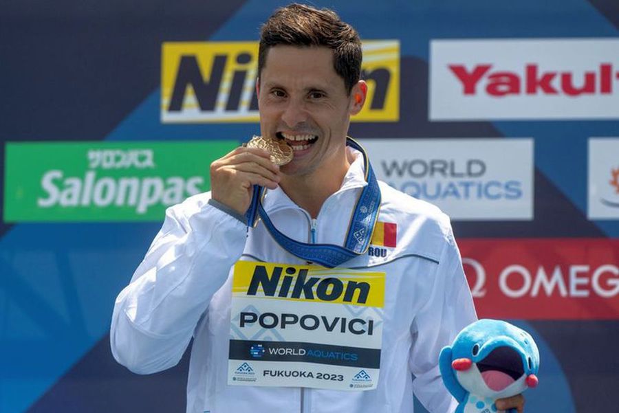 David Popovici, locul 6 în finala de la 100 metri liber de la Fukuoka!