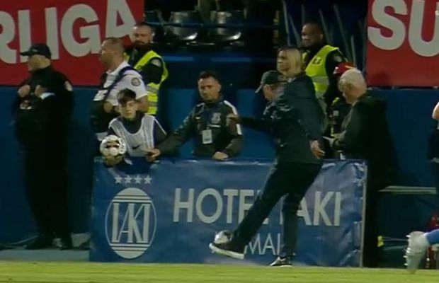 Gică Hagi, criză de nervi în timpul meciului cu Urartu » Scenele incredibile n-au fost ignorate de arbitru