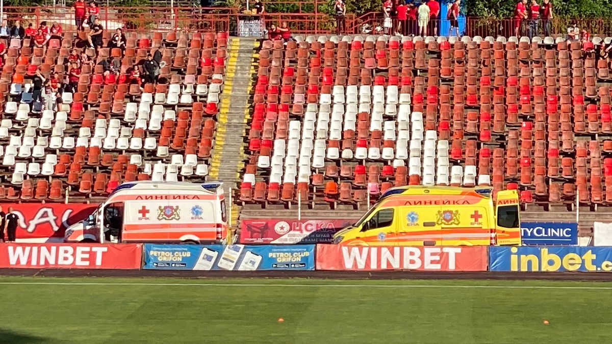 Incident înainte de CSKA Sofia - Sepsi » Un fan a avut nevoie de intervenția medicilor