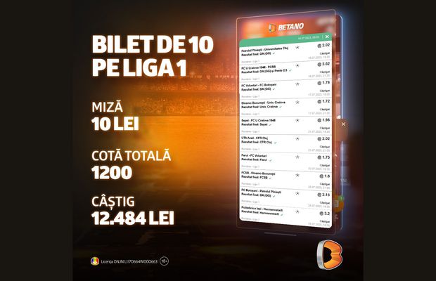 Bilet de 10 pe Liga 1