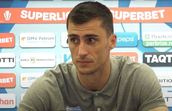 Ionuț Larie a recunoscut la finalul meciului cu Voluntari: „Am fost zero, ne-a lipsit Hagi”