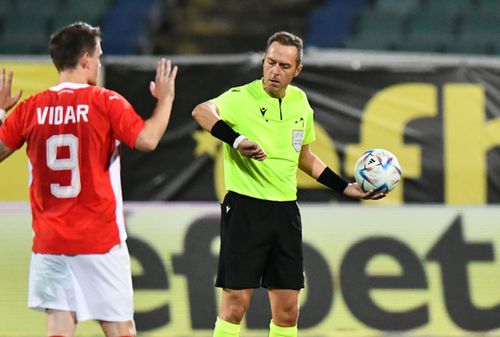 Luca Pairetto, arbitrul meciului CSKA 1948 - FCSB/ FOTO: Cristi preda (GSP)