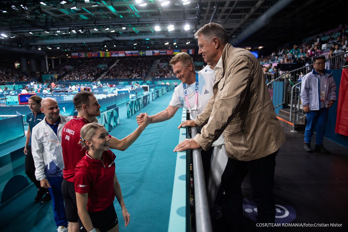 Klaus Iohannis, prezent la meciul lui Bernadette Szocs și Ovidiu Ionescu