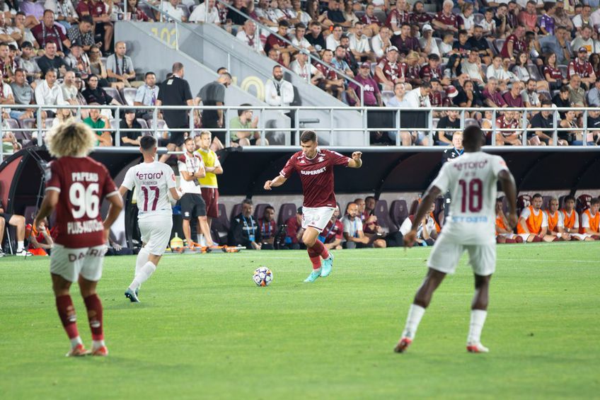 Cristi Ignat (21 ani) a prefațat partida dintre Petrolul și Rapid. Foto: Ionuț Iordache (GSP)