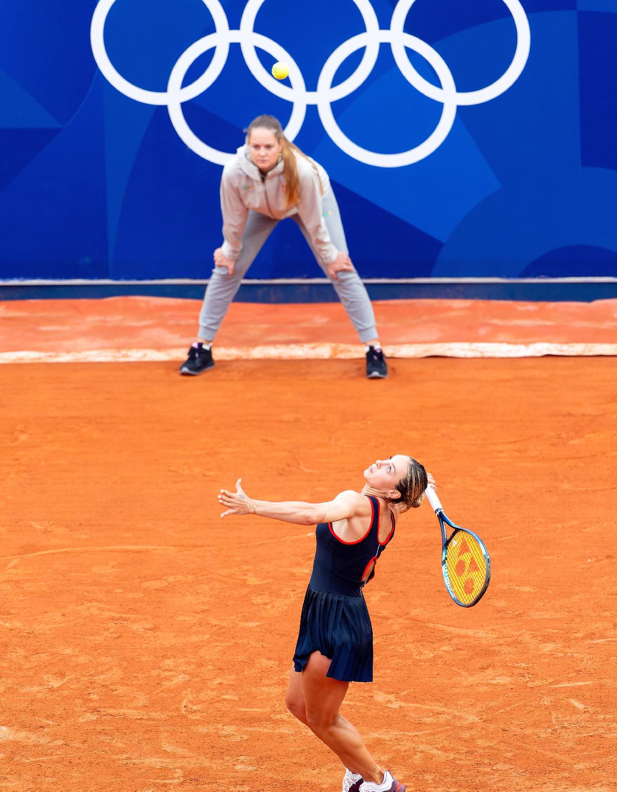 Ana Bogdan - Jasmine Paolini, primul tur de la Jocurile Olimpice. Imagini tari de pe  „Suzanne Lenglen”