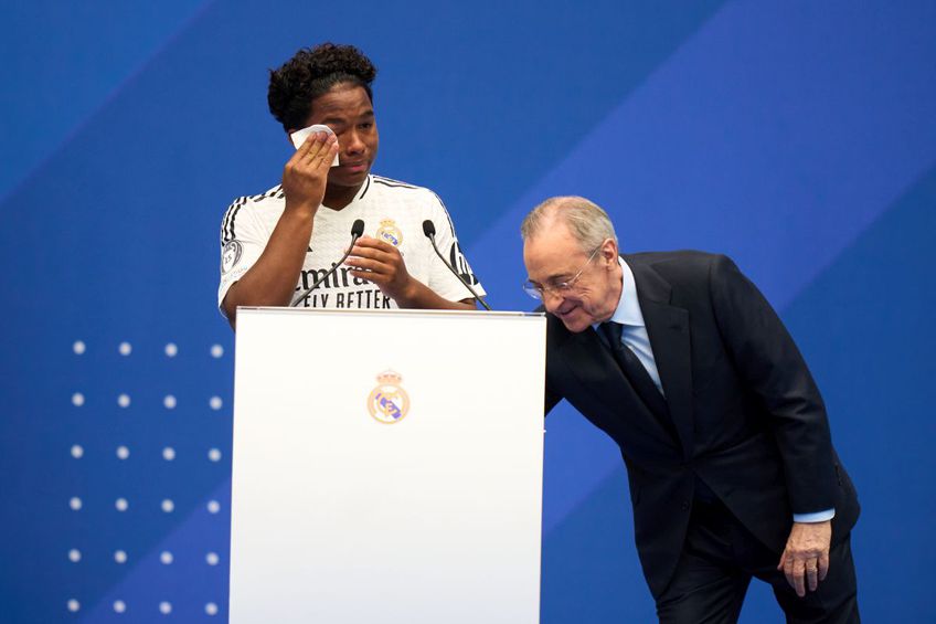 Endrick, prezentat în lacrimi la Real Madrid, foto: Getty Images