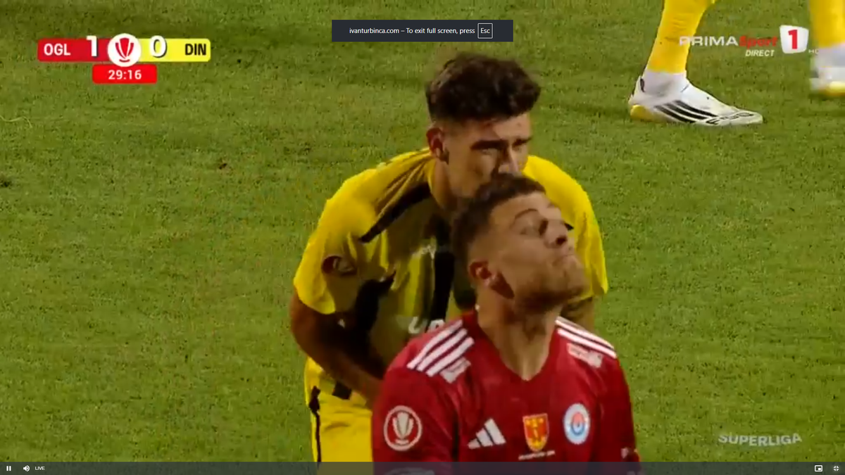 Andrei Mărginean s-a accidentat în Oțelul - Dinamo