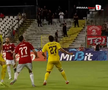 Andrei Mărginean s-a accidentat în Oțelul - Dinamo. FOTO: captură Prima Sport