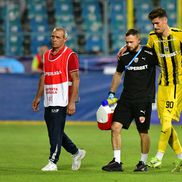 Andrei Mărginean s-a accidentat în Oțelul - Dinamo. FOTO: GSP