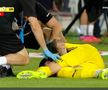 Andrei Mărginean s-a accidentat în Oțelul - Dinamo. FOTO: captură Prima Sport