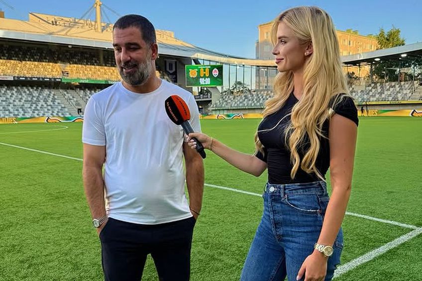 GALERIE FOTO Arda Turan, intimidat de sex-simbolul Ucrainei » A fost ironizat imediat: „Îi este frică! Ochii lui sunt ațintiți asupra soției”