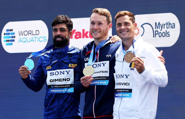 Constantin Popovici, bronz la sărituri de la mare înălțime la Campionatele Mondiale de la Singapore: „Sunt fericit pentru această medalie!”