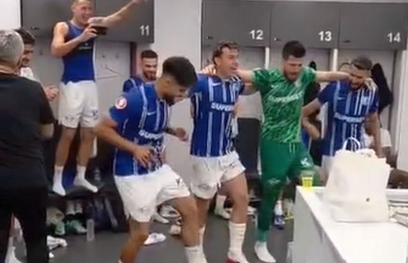 Imagini fabuloase din vestiarul Farului după victoria din Ghencea » Cine a fost în centrul atenției