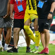 Andrei Mărginean s-a accidentat în Oțelul - Dinamo. FOTO: GSP