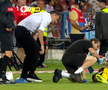 Andrei Mărginean s-a accidentat în Oțelul - Dinamo. FOTO: captură Prima Sport
