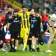 Andrei Mărginean s-a accidentat în Oțelul - Dinamo. FOTO: GSP