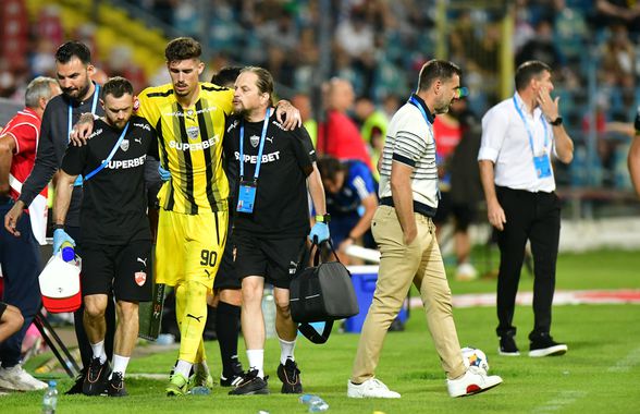 S-a „rupt” la Galați! Primul diagnostic: ruptură musculară » Problemă MAJORĂ pentru Zeljko Kopic înaintea derby-ului cu FCSB