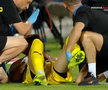 Andrei Mărginean s-a accidentat în Oțelul - Dinamo. FOTO: captură Prima Sport