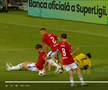 Alexandru Musi a solicitat un penalty în Oțelul - Dinamo. FOTO: captură @Digi Sport
