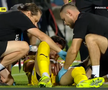 Andrei Mărginean s-a accidentat în Oțelul - Dinamo. FOTO: captură Prima Sport