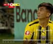 Alexandru Musi a solicitat un penalty în Oțelul - Dinamo. FOTO: captură @Digi Sport