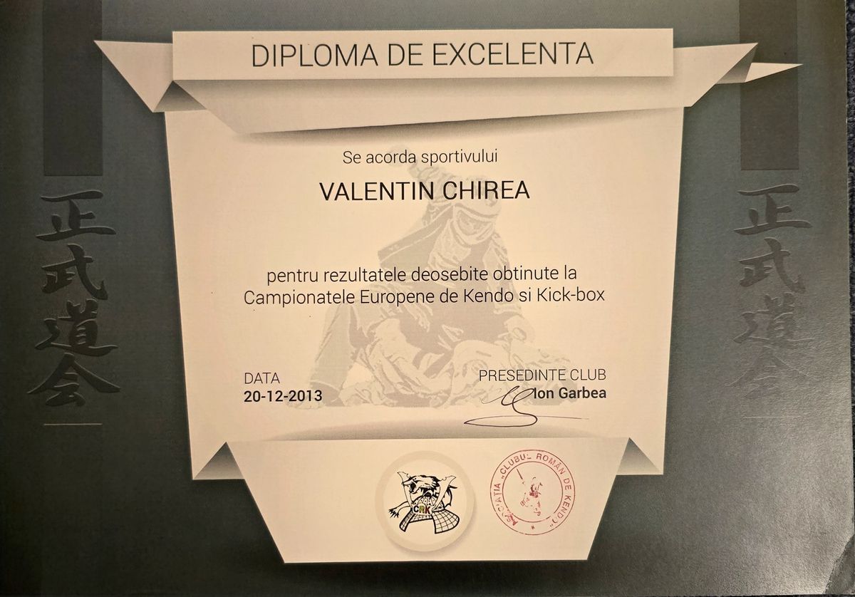 Valentin Chirea, campion mondial la kickbox