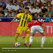 Alexandru Musi a solicitat un penalty în Oțelul - Dinamo. FOTO: captură @Digi Sport