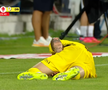 Andrei Mărginean s-a accidentat în Oțelul - Dinamo. FOTO: captură Prima Sport