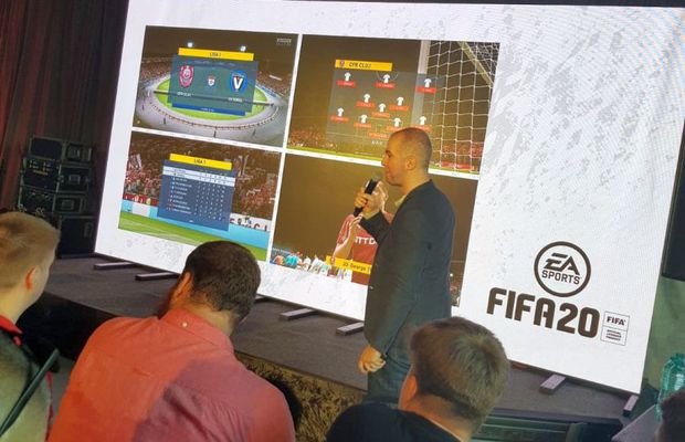 FIFA 2020 // Lovitură de imagine pentru Liga 1! Florinel Coman și Dan Nistor, lângă Messi și Ronaldo » Imagini de la lansare