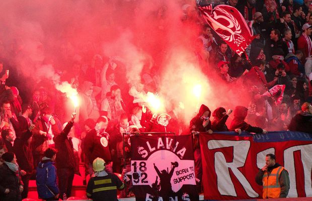 SLAVIA PRAGA - CFR CLUJ // Ultrașii cehi de la „Nord" vor să facă un show pirotehnic nemaivăzut » „Dau foc” stadionului!