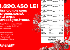 NOU RECORD NAȚIONAL! 3.390.450 LEI CÂȘTIG ÎN AGENȚIILE SUPERBET! Citește interviul exclusiv cu SuperMilionarul!